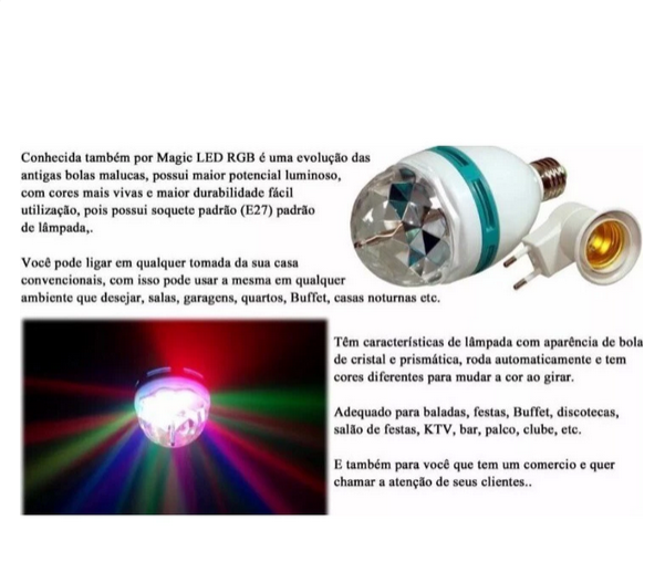 Lâmpada Mágica Giratória - Promoção Relâmpago!