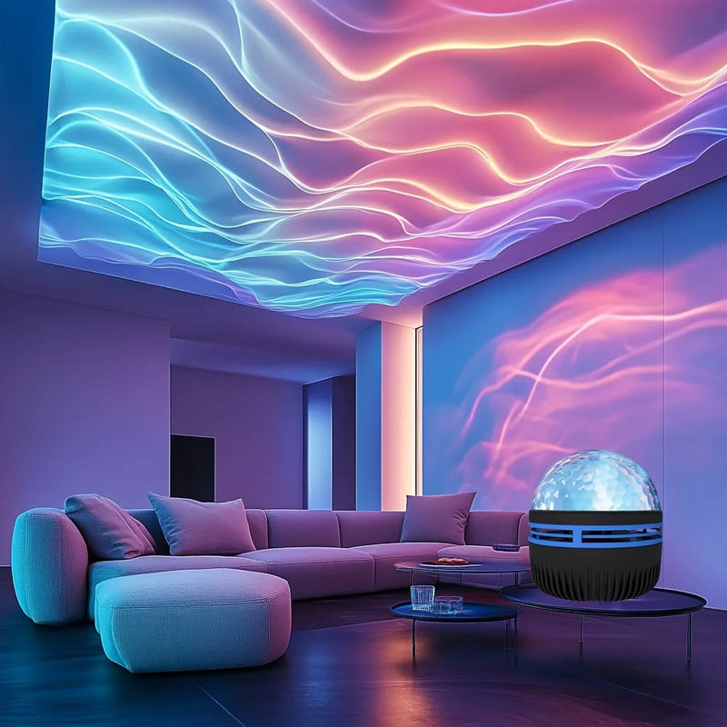 Projetor Giratório Aurora Boreal - PROMOÇÃO RELÂMPAGO!