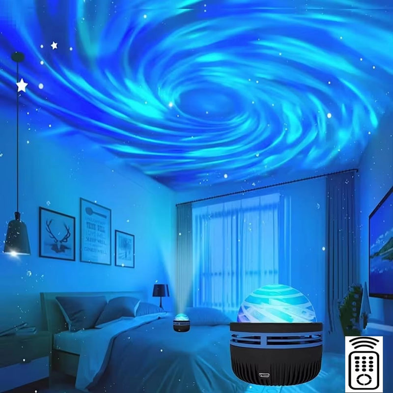 Projetor Giratório Aurora Boreal - PROMOÇÃO RELÂMPAGO!