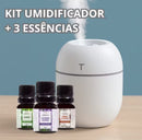 Kit Aromatizador Difusor Ultrassônico Portátil USB + 3 Essências - PROMOÇÃO RELÂMPAGO!