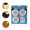 Kit 3 Luminárias LED Spot Sem Fio com Controle Remoto