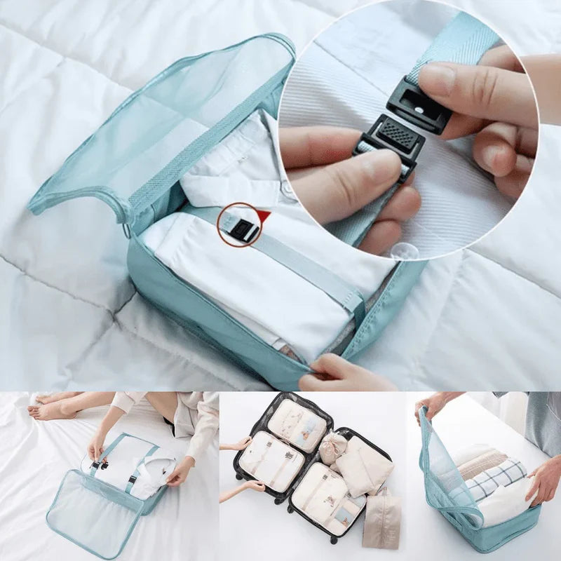 Kit Organizador de Malas para Viagens