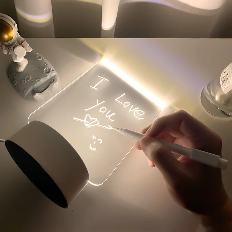 Luminária Criativa de Recados Quadro Iluminado - PROMOÇÃO RELÂMPAGO!