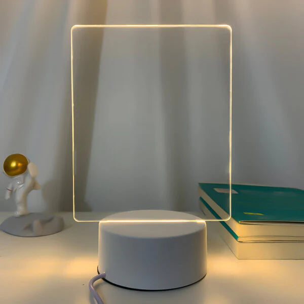 Luminária Criativa de Recados Quadro Iluminado - PROMOÇÃO RELÂMPAGO!