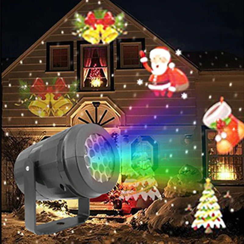 Projetor Led Natalino Impermeável para Decoração - PROMOÇÃO RELÂMPAGO!