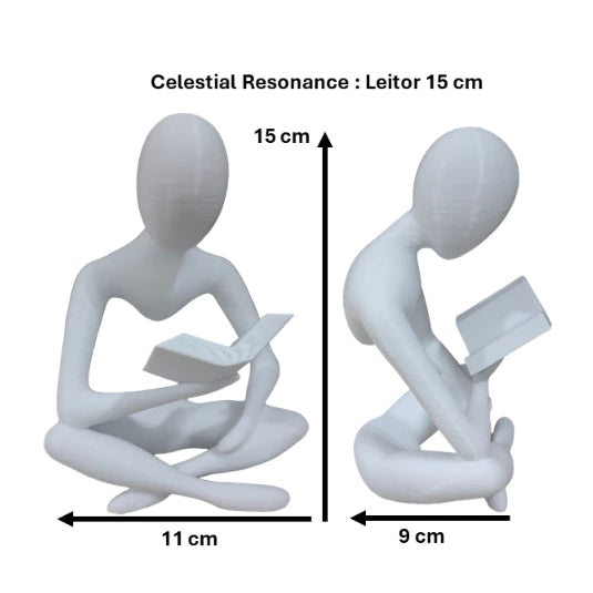 Escultura Minimalista Leitor PROMOÇÃO RELÂMPAGO!