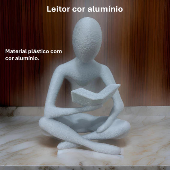 Escultura Minimalista Leitor PROMOÇÃO RELÂMPAGO!