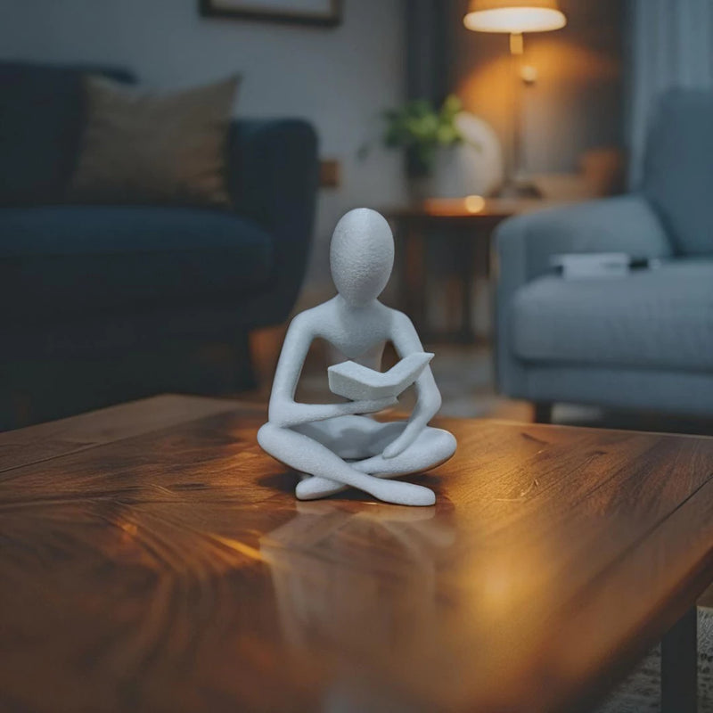 Escultura Minimalista Leitor PROMOÇÃO RELÂMPAGO!