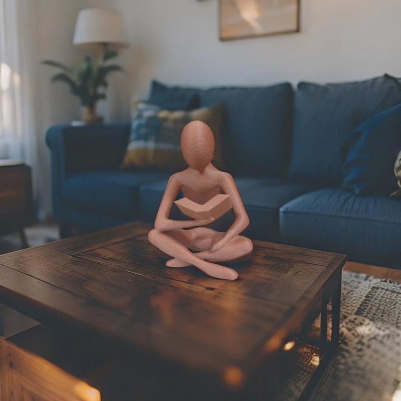 Escultura Minimalista Leitor PROMOÇÃO RELÂMPAGO!