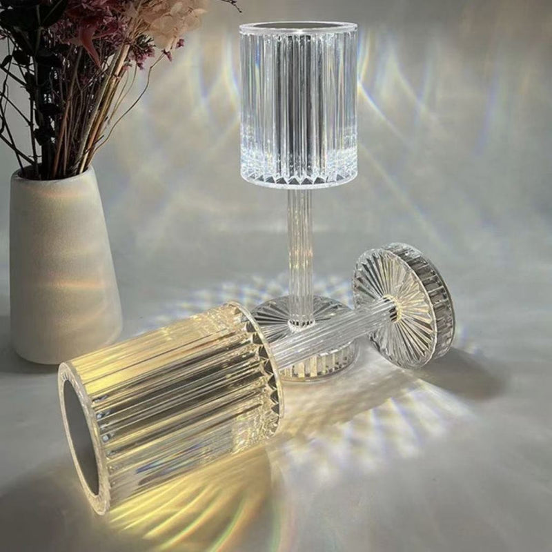 Luminária de Luxo Cristal - Sensível ao Toque + Controle Remoto