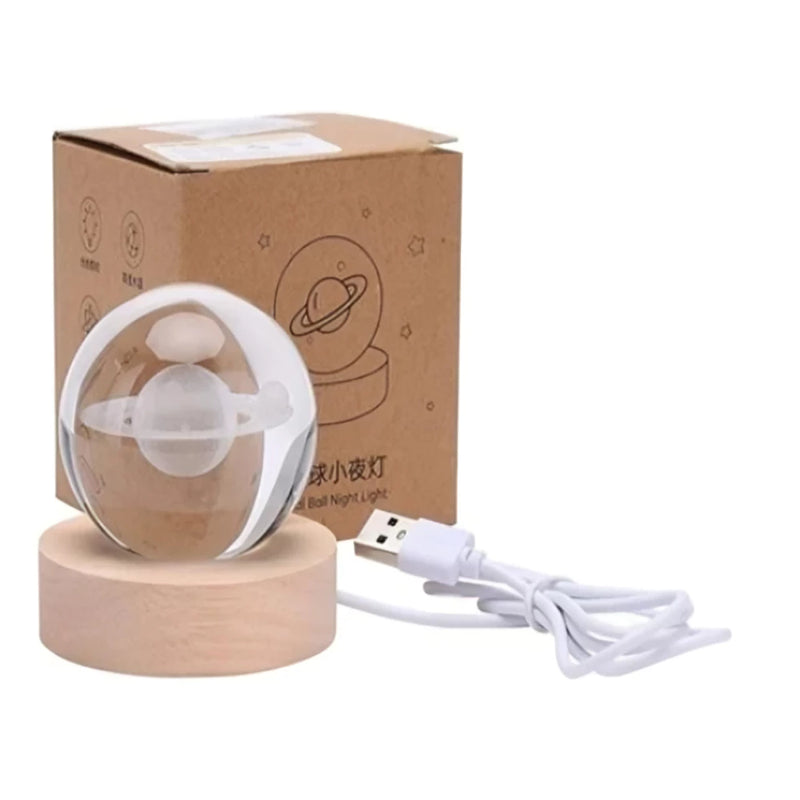 Luminária Cristal 3D Galáxia PROMOÇÃO RELÂMPAGO!