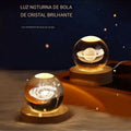 Luminária Cristal 3D Galáxia PROMOÇÃO RELÂMPAGO!