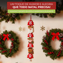 Enfeite de Porta Natalino “HO HO HO” PROMOÇÃO RELÂMPAGO!