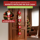 Enfeite de Porta Natalino “HO HO HO” PROMOÇÃO RELÂMPAGO!