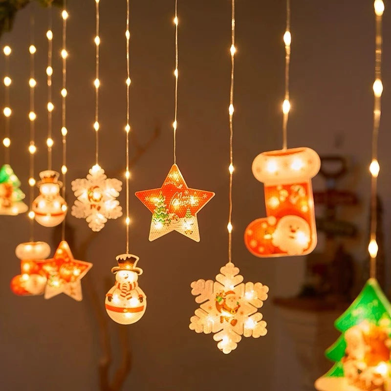 Pisca-Pisca Natalino com Enfeites Iluminados  PROMOÇÃO RELÂMPAGO!